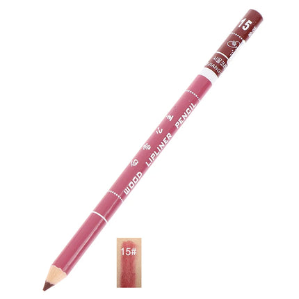 1PC Professional Wood Lip Liner Waterproof Lady Long Lasting Lip Liner Pencil Makeup Women's Long Lasting Cosmetic Beauty Tool
