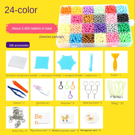9600pcs Magic Water Sticky Beads Toys DIY Handmade Bead Toy Educational Puzzle Children Bead for Girls Boys Early Education Gift