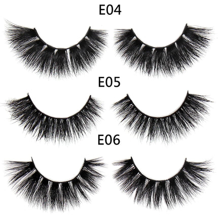 FOXESJI Makeup Eyelashes 3D Mink Eye Lashes Fluffy Soft Wispy Natural Lashes Extension Reusable Fake Lashes Mink False Eyelashes