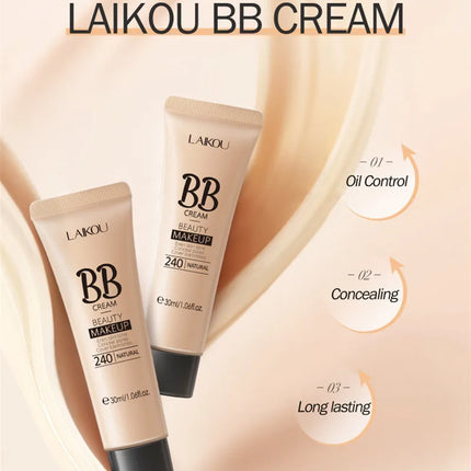 BB Cream Base Makeup Long Lasting Waterproof Brighten Skin Tone Cover Blemishes 30ml Concealer Foundation Liquid Face Makeup