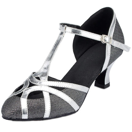 Latin Shoes Salsa Tango Ballroom Party Wedding Women's Heels Champagne Silver Black Girls Dance Sneakers Summer Outdoor Shoes