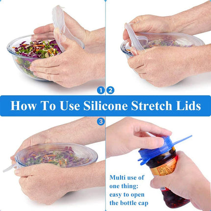 Silicone Stretch Lids Set / Couvercles Silicone Extensibles