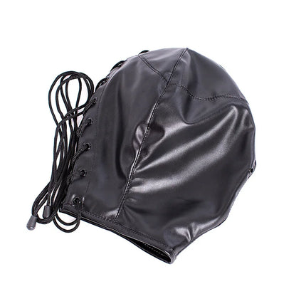 Black High Quality Adjustable Leather Erotic Dog Mask Bdsm Bondage Hood for Fetish Pup Cosplay Role Play Costumes Sex Products