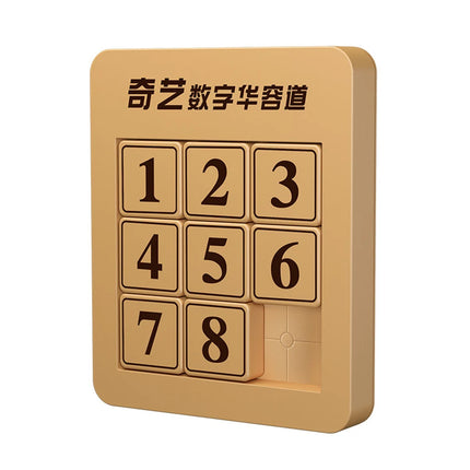 Qiyi Klotski 3x3x3 4x4 5x5x5 Number Sliding Game Magic Cube Magnetic Puzzle Toys For Family Playing Wooden Color Number Sliding
