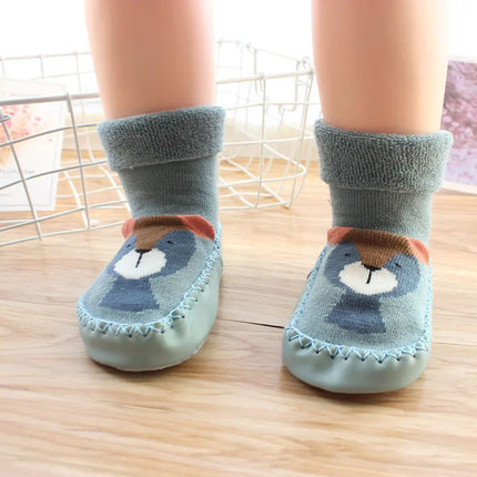 Baby Slippers Socks Toddler Non-Skid Sock Shoes Newborns Non Slip Floor Grippers Infant First Walking Shoe Indoor for Boys Girls