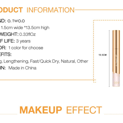 O.TWO.O 3D Fiber Lashes Thick Lengthening Mascara Long Black Lash Eyelash Extension Eye Lashes Brush Makeup Pro Eye-Cosmetics