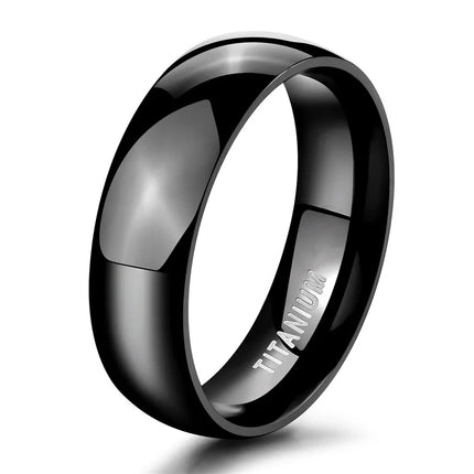 Somen 2mm/4mm/6mm Polished Silver Color Titanium Ring Women Smooth Wedding Band Minimalism Simple Stack Rings Female Jewelry