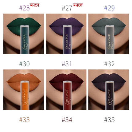 NICEFACE Matte Liquid Lipstick Waterproof Long Lasting Lip Gloss Tint Sexy Red Nude Purple Metallic Lipsticks Makeup Cosmetics