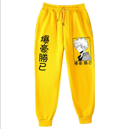 2021Japanese anime My Hero Academia Katsuki Bakugo Harajuku Men's Pants Print Joggers Male Trousers Casual Sweatpants sweatpants