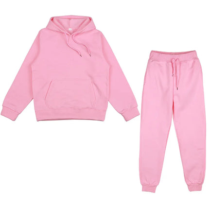 Men's and women's spring fleece sportswear men's and women's casual hoodies couple suit jogging fashion pullover black S-3XL