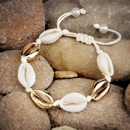 Women Seashell Anklet Silver Color Shell Bracelet for Girls Summer Beach Holiday Foot Ankle Jewelry Bohemian Leg Chain Gift