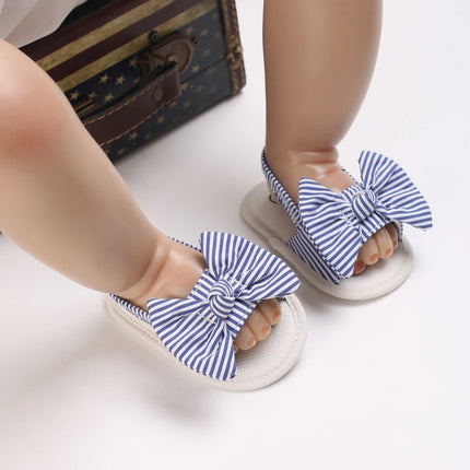Infant Non-Slip First Walkers Footwear 0-18 Months Baby Girls Sweet Flowers Sandals Summer Soft Sole Flat Princess Dress Shoes