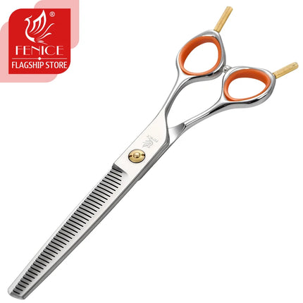 Fenice 7.0inch Professional Dog Grooming Thinning Scissors 50% Thinning rate JP440C Pets Shears for Animal Tools Beauticians