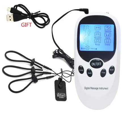 Electro Shock Penis Ring Bdsm Strong Electric Stimulate Therapy Massager Pad Penis Extender Enlargement Sex Toy Male Masturbator