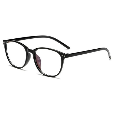 Rivets Finished Myopia Glasses Women Blue Film Coating Oval Nearsighted Eyeglasses -1.0 -1.5 -2.0 -2.5 -3.0 -3.5 -4.0 -4.5 -6.0