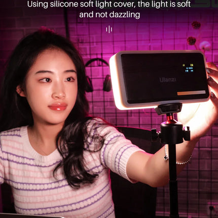 Ulanzi VL200 Led Video Light With Soft Diffuser 360°Ball Head 5000mAh 2500-9000k Fill Panel Lamp Camera Light for Youtube