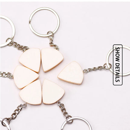 Unisex 6-piece Keychain Cute Pizza Alloy Pendant Can Be Used For Backpack Car Key Accessories Key Chain Jewelry Gifts
