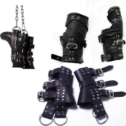 Special Hang Tools Leather Hand Wrister Feet Ankle Suspend Belt Device Bondage Restraint Binding Straps Binder Sex Games Toy