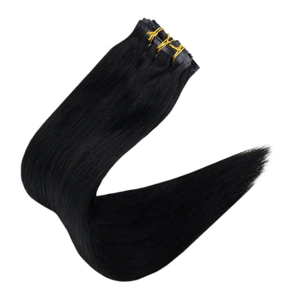 Full Shine PU Clip Hair Extensions Remy Human Hair 100g Seamless Invisible Clip In Extensions Human Hair Balayage Color Blonde