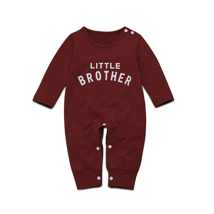 0-24Months Baby Boys Spring Autumn Romper Letter Long Sleeve Baby Boys Jumpsuits Solid Black Blue Playsuit For Baby Boys