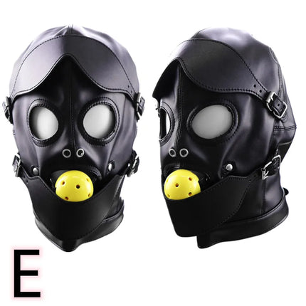 PU Leather Fetish Hood Headgear Sex Toys for Women BDSM Bondage Sex Mask Bdsm Toys Adult Games Sex Products for Adults