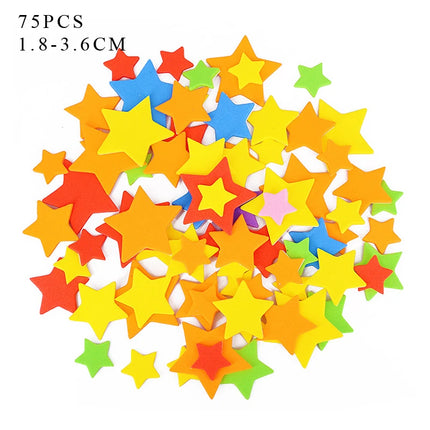 Geometric Figure Foam Sticker Star Heart Animals Foam Stickers Kid Toy Early Educational learning kindergarten Craft Diy Toy GYH