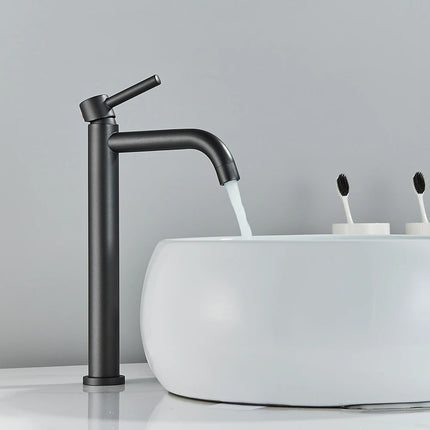 Black Basin Faucet Bathroom Washbasin Water Mixer Tap Hot Cold Water Basin Sink Tap Bathroom Faucet Tap Brushed Gold Faucet