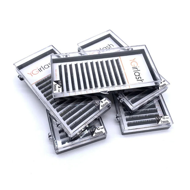 Short Eyelash Extensions 5mm 6mm 7mm Bottom Lash Under Eyelashes Eyebrow Lashes Makeup Tools