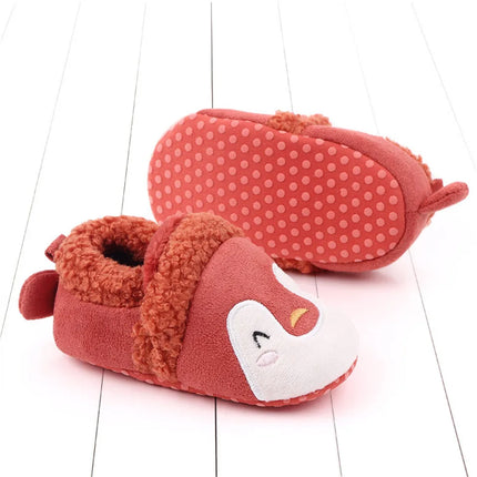 Super Keep Warm Infant Slippers Toddler Baby Shoes Baby Boy Girl Knit Crib Shoes Cute Cartoon Anti-slip Prewalker Baby Slippers