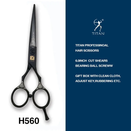 TITAN Hair Cut Thinning Cutting Scissors Hairdressing Barber Scissors JAPAN STEEL 5.5 Inch 6.0 Inch