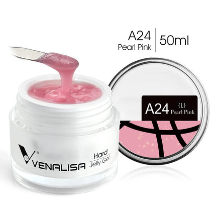 50ml TPO Free Jelly Nail Extension Gel Nail Builder French Nail Gum Venalisa Clear Natural Color Soak Off UV Construction Gel