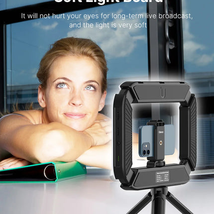 Ulanzi U-200 Ring Light Photography Led Video light BI-color Camera With phone clip cold shoe for Youtube Live Rig lamp