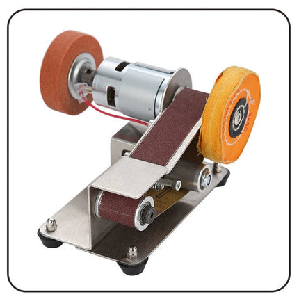 Multifunctional Mini Electric Belt Sander DIY Cutter Edges Sharpener  Adjustable Speed Polisher Machine 10PCS Belt 110V/220V