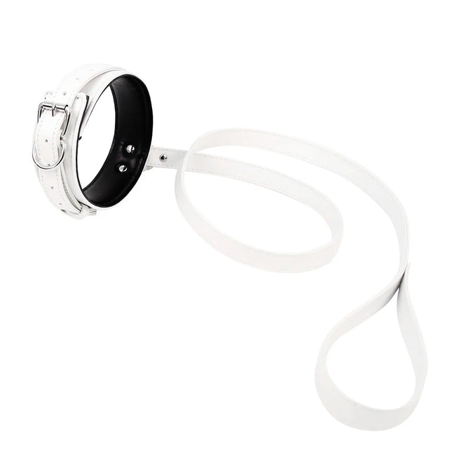 Thierry BDSM Products Bondage PU Leather Collar With Leash  Erotic Sex Toys  Restraint Fetish Adult Games Sex Toys For Couples