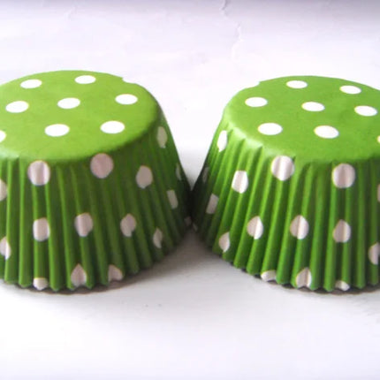 100X plain Solid color Paper Cupcake Liners White Purple Navy Blue Brown Green Yellow Red Polka Dot muffin baking Cup cake mold