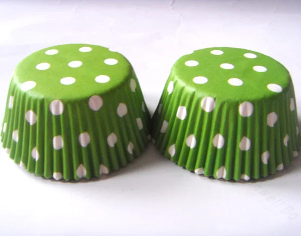 100X plain Solid color Paper Cupcake Liners White Purple Navy Blue Brown Green Yellow Red Polka Dot muffin baking Cup cake mold