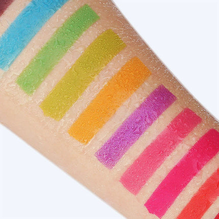De'lanci glow matte High pigmented, beauty bomb,eye shadow palette with 16 colors of neon pigment,, color cosmetics, makeup set