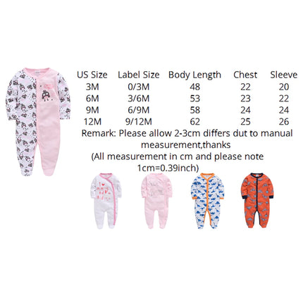 5pcs Honeyzone Winter Toddler Animal Footies New Born Baby Clothes Set Soft Breathable Pyjama Ubranka Dla Niemowlat Clothing Set