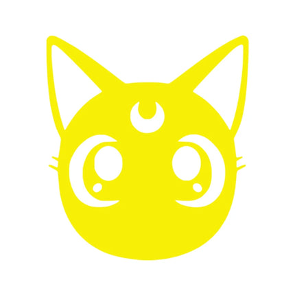 Solar System Luna Moon Girl Cartoon Anime Vinyl Art Sticker Car Window Decor, Tokyopop Princess Laptop Decals for MacBook Pro