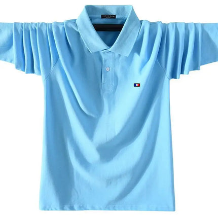 XS-5XL Fashion Sportswear High Quality New-Design Men's Polos Shirts Long Sleeve 100% Cotton Casual Polos Homme Lapel Male Tops