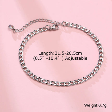 Rope Anklet, Stainless Steel Rope Ankle, Anklets Bracelets for Men Women, Adjustable Twisted Rope Bracelet Gift