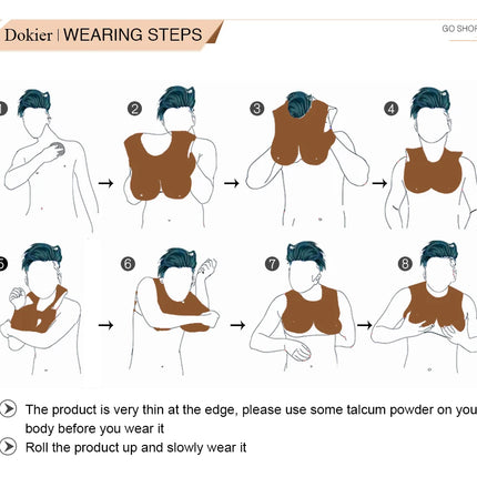 Dokier Realistic Silicone Breast Forms Fake Boobs Tits Shemale Transgender Sissy Drag Queen Crossdresser Breastplates Cosplay