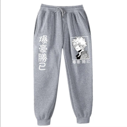 2021Japanese anime My Hero Academia Katsuki Bakugo Harajuku Men's Pants Print Joggers Male Trousers Casual Sweatpants sweatpants