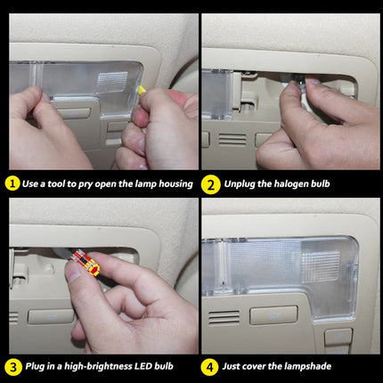 MDNG 10Pcs Canbus Car Accessories For Volkswagen VW Polo AW1 BZ1 2018 2019 2020 2021 Car LED Interior Map Dome Trunk Light Kit