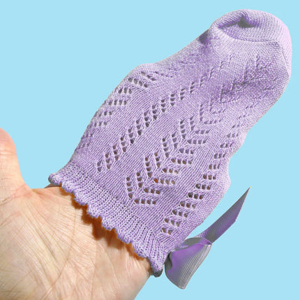 Lawadka Summer Mesh Newborn Baby Girls Socks Fashion Bow Thin Socks for Girls Infant Clothes Accessories White Red Color 0-5Year