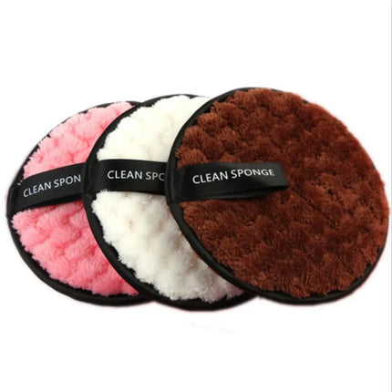 1PCS Makeup Remover Microfiber Cotton Pad Cosmetics Washable Makeup Towel Cleaning Sponge Skin Care Tool Makeup Remover and Faci