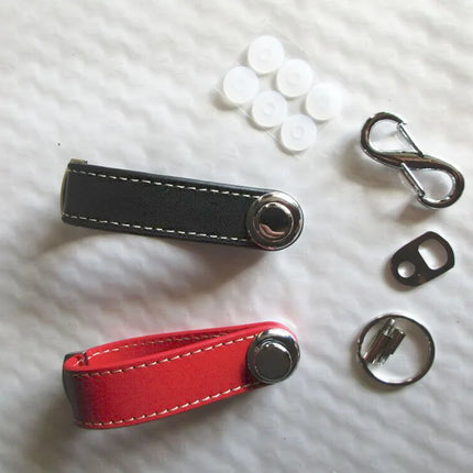 Car Key Pouch Bag Case Wallet Holder Chain Key Wallet Ring Organizer Smart Leather Keychain Collector Housekeeper EDC Pocket Key