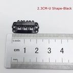 2.3cm U shape black
