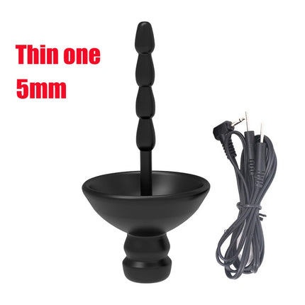 Medical Themed Electric Shock Anal Vaginal Plug Electro Stimulation Peins Ring Cock Cage Penis Plug SM Adult Sex Toys For Couple