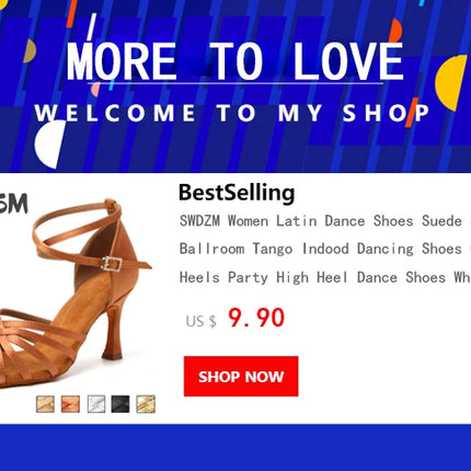 SWDZM Ballroom Women Latin Dance Shoes Modern Pole Dance Shoes Salsa Tango High Heel Adjustable Latin Shoes For Girls Ladies